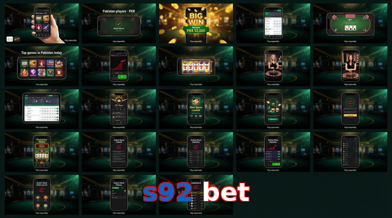 Main screen of S92 Bet bet page for PK players